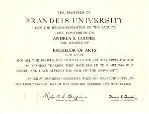 BA, Brandeis University