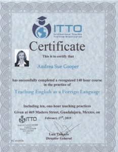 ITTO Certificate